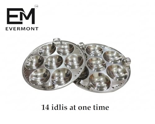 Image 6 of EVERMONT Stainless Steel Multi-Purpose Idli Maker & Steamer with 6 Plates