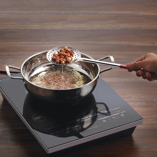 Image 3 of HAZEL Stainless Steel Puri Frying Strainer Jhara