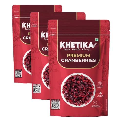 Image 3 of 200g (Pack of 3) for the product KHETIKA Cranberries