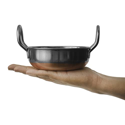 Image 4 of Spillbox Pre-Seasoned Stainless Steel Induction Bottom Kadai Set 3