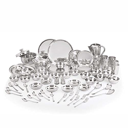 Image 5 of 75 pieces / Premium for the product neelam Stainless Steel Dinner Set