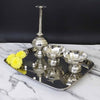 Image 1 of Default Title for the product Spillbox Stainless Steel Pooja Thambulam Plate Welcome Set