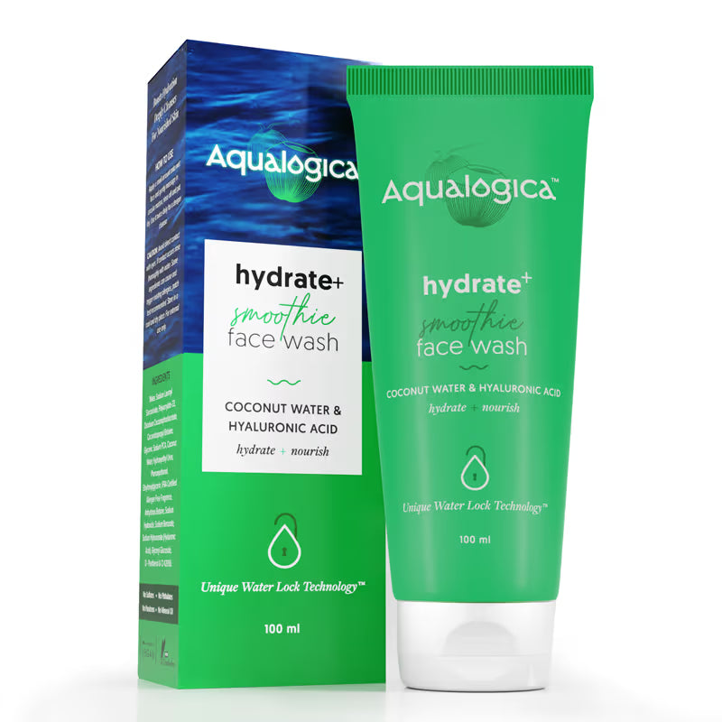 Image 1 of 100 ml / Pack of 1 for the product Aqualogica Hydrate+ Smoothie Face Wash with Coconut Water & Hyaluronic Acid