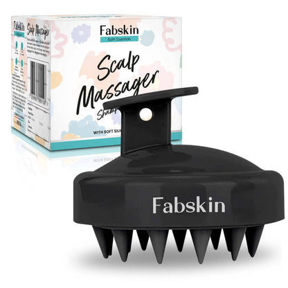 Image 1 of 1 Pc / Pack of 1 for the product Fabskin Hair Scalp Massager & Shampoo Hair Brush - Black