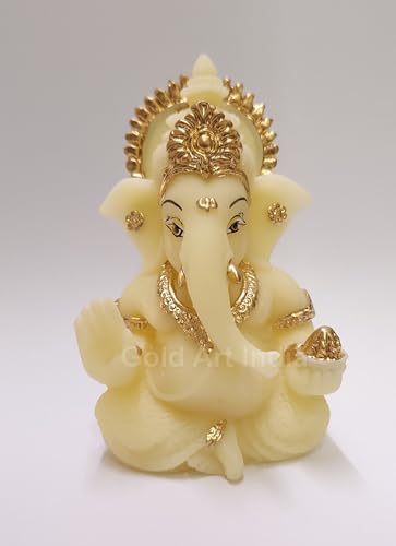 Image 3 of NEWGANESHA3 for the product Gold Art India Ganesha Idol