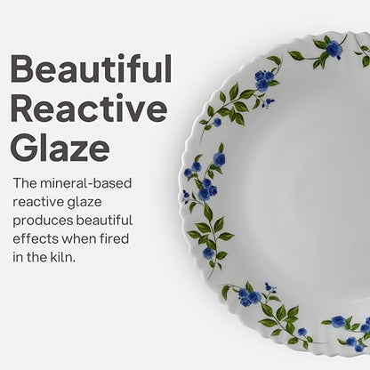 Image 7 of Cello Opalware Dazzle Series Moon Rose Dinner Set, 18 Pieces