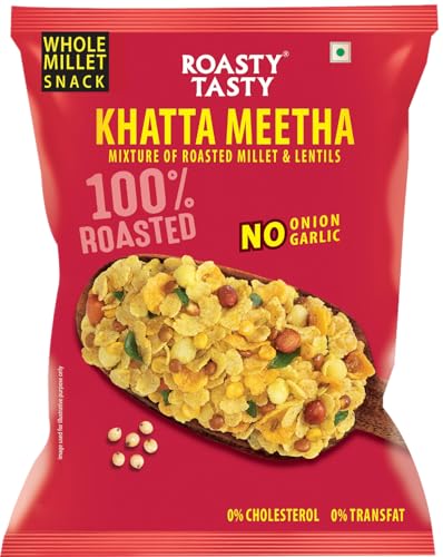 Image 1 of Default Title for the product Roasty Tasty Khatta Meetha Roasted Millet Namkeen Snack 200gm