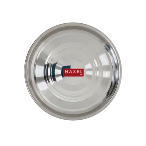 Image 6 of HAZEL Stainless Steel Dinner Plate 27 cm
