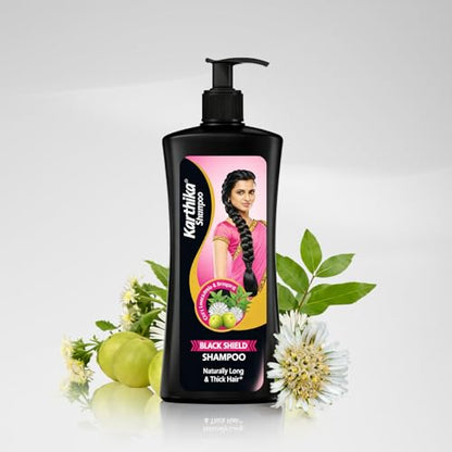 Image 2 of Karthika Black Shield Shampoo With Amla, Curry Leaves & Bhringraj 650 ml