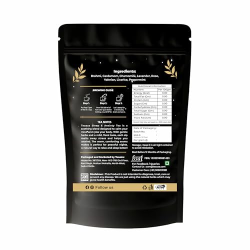 Image 2 of Teaaza Sleep & Anxiety Tea For Good Sleep 100 Grams