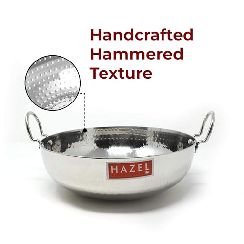 Image 5 of HAZEL Stainless Steel Kadai with Handle 3450 ml