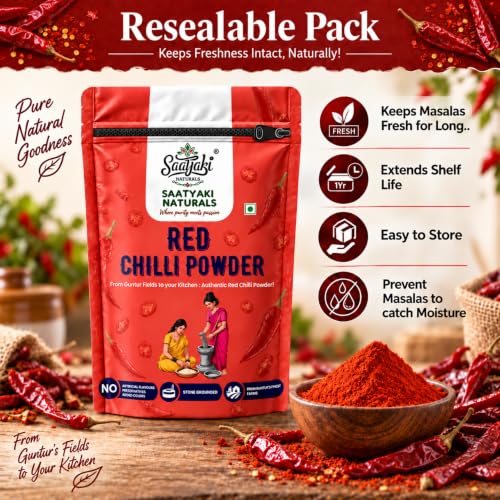 Image 9 of SAATYAKI NATURALS Organic Red Chilli Powder