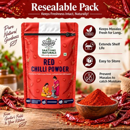 Image 9 of SAATYAKI NATURALS Organic Red Chilli Powder
