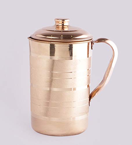 Image 5 of KC Copper Water Bottle and Jug Combo Set - 1000 ml Bottle, 2000 ml Jug, 2 Glasses
