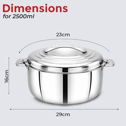 Image 6 of AVIAS Platina Premium Stainless Steel Double Wall Hot Pot/Casserole