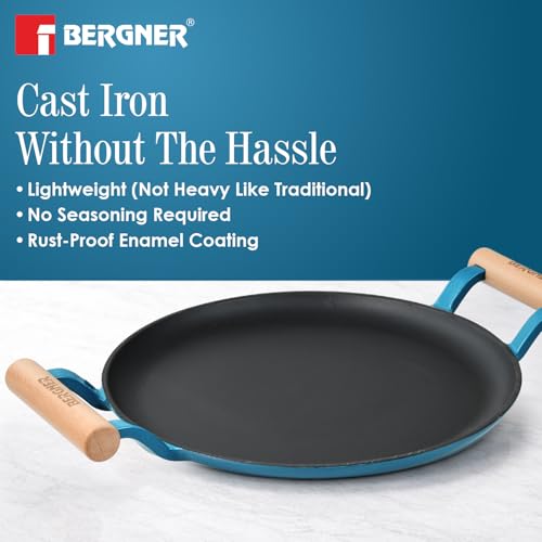 Image 5 of BERGNER Excalibur Lightweight Cast Iron Dosa Tawa 28cm