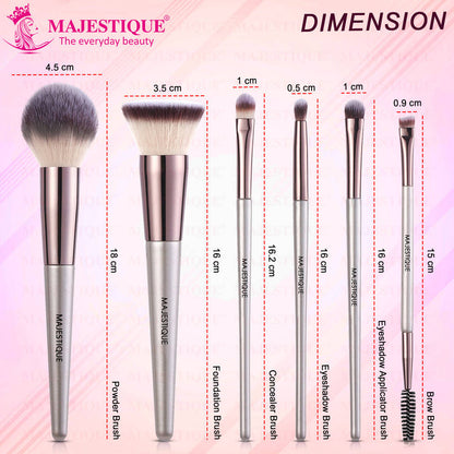 Image 2 of Majestique Professional Makeup Brush Set
