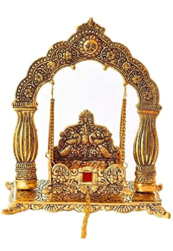 Image 1 of Default Title for the product Labhcart Metal Laddu Gopal Jhula Krishna Palana Laddo Gopal Jhula