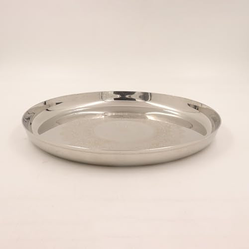 Image 6 of Spillbox Stainless Steel Serving Tray 27 cm Round