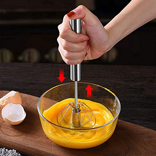 Image 6 of Hand Blanders Stainless Steel Whisks, Hand Push Whisk Blender,Beating & Stirring