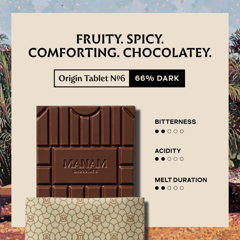 Image 4 of Manam Chocolate Single Origin India Series -66% Dark, 80g