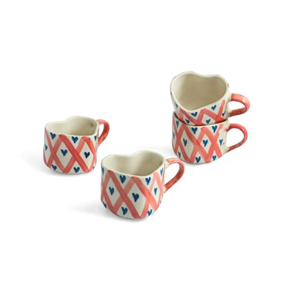 Image 2 of ExclusiveLane Sweetheart Ceramic Coffee Mugs Set of 4 300 ml