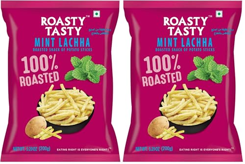 Image 1 of 200 g (Pack of 2) for the product Roasty Tasty Minty Lachha Roasted Potato Sticks 200g