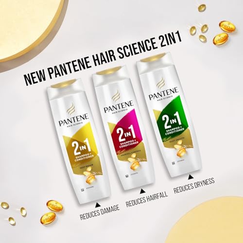 Image 7 of Pantene 2 in 1 Anti Hair Fall Shampoo + Conditioner, 340 ml