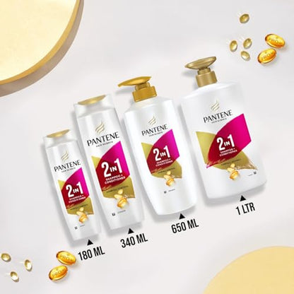 Image 6 of Pantene 2 in 1 Anti Hair Fall Shampoo + Conditioner, 340 ml
