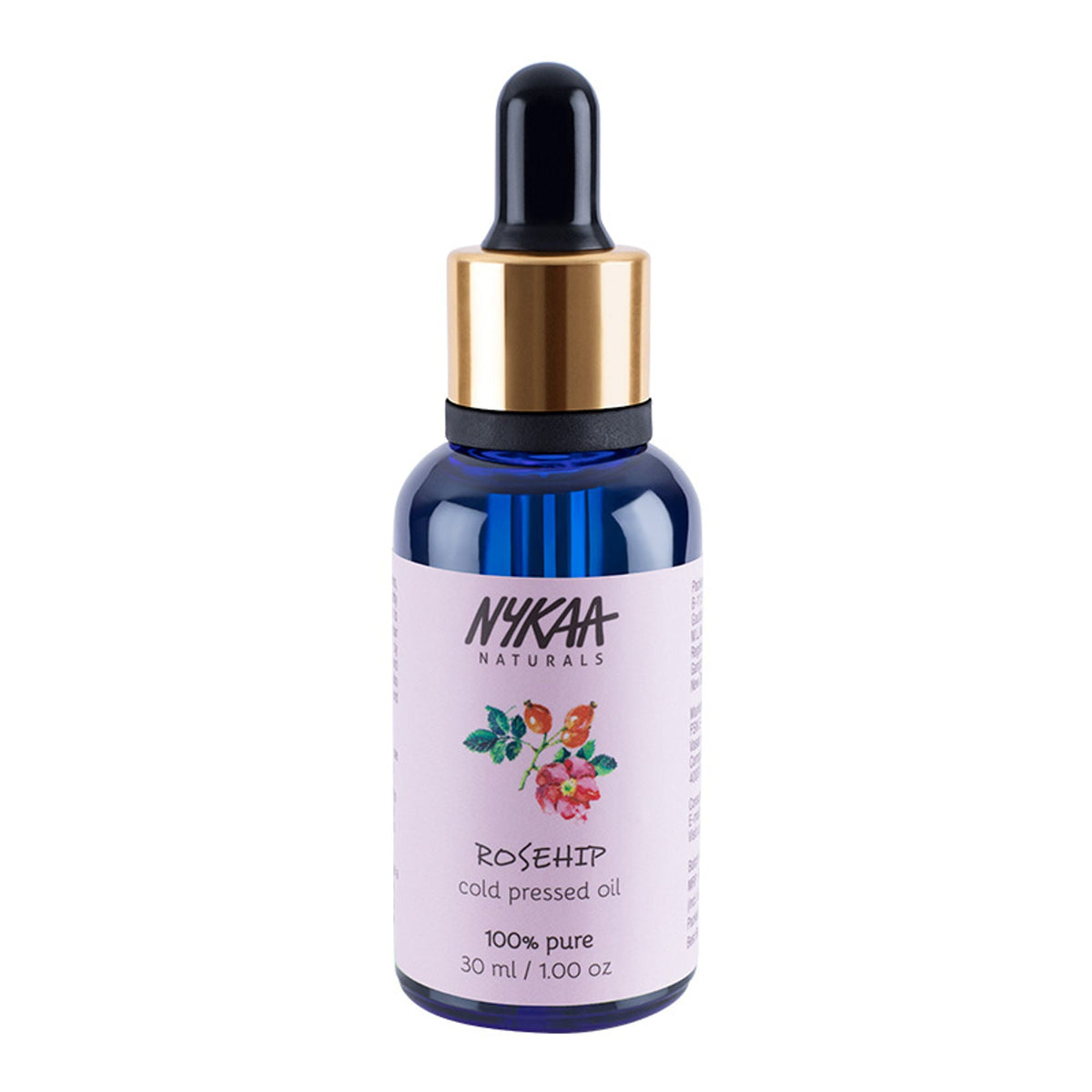 Image 1 of 30 ml / Pack of 1 for the product Nykaa Naturals Rosehip 100% Pure Cold Pressed Face Oil – For Gua Sha, Anti-Aging & Tan Pigmentation