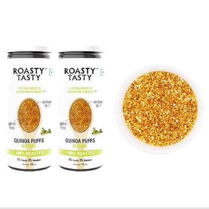 Image 4 of Roasty Tasty Wasabi Flavour Roasted Quinoa Puffs Pack of 2 (60g each)