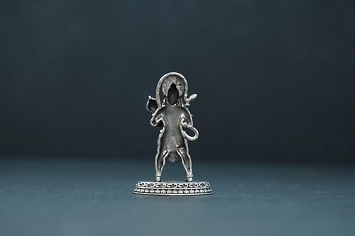 Image 3 of Dista Silvers Antique Hanuman Idol Standing 10.27G