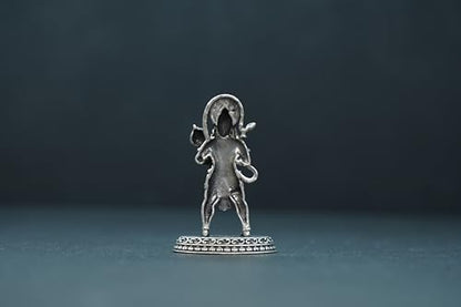 Image 3 of Dista Silvers Antique Hanuman Idol Standing 10.27G
