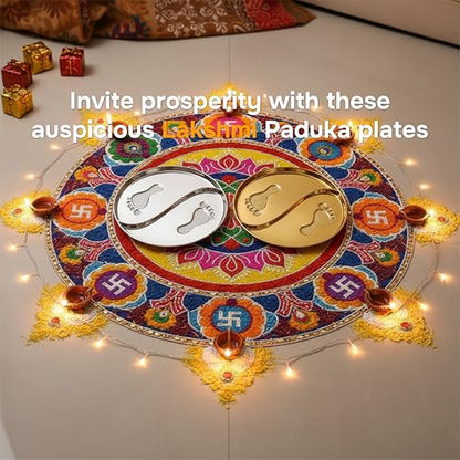 Image 4 of ALCU Pooja Thali for Diwali & Navratri (Golden)