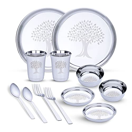 Image 1 of Default Title for the product LiMETRO STEEL Stainless Steel Dinner Set for 2 Persons