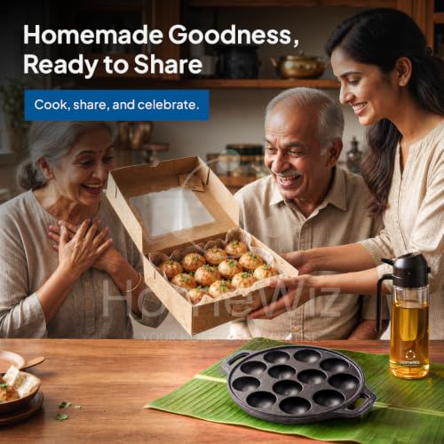 Image 8 of HomeWiz Cast Iron Appe Pan
