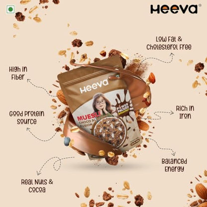 Image 5 of Heeva 12g Protein Muesli Choco Almond 450g