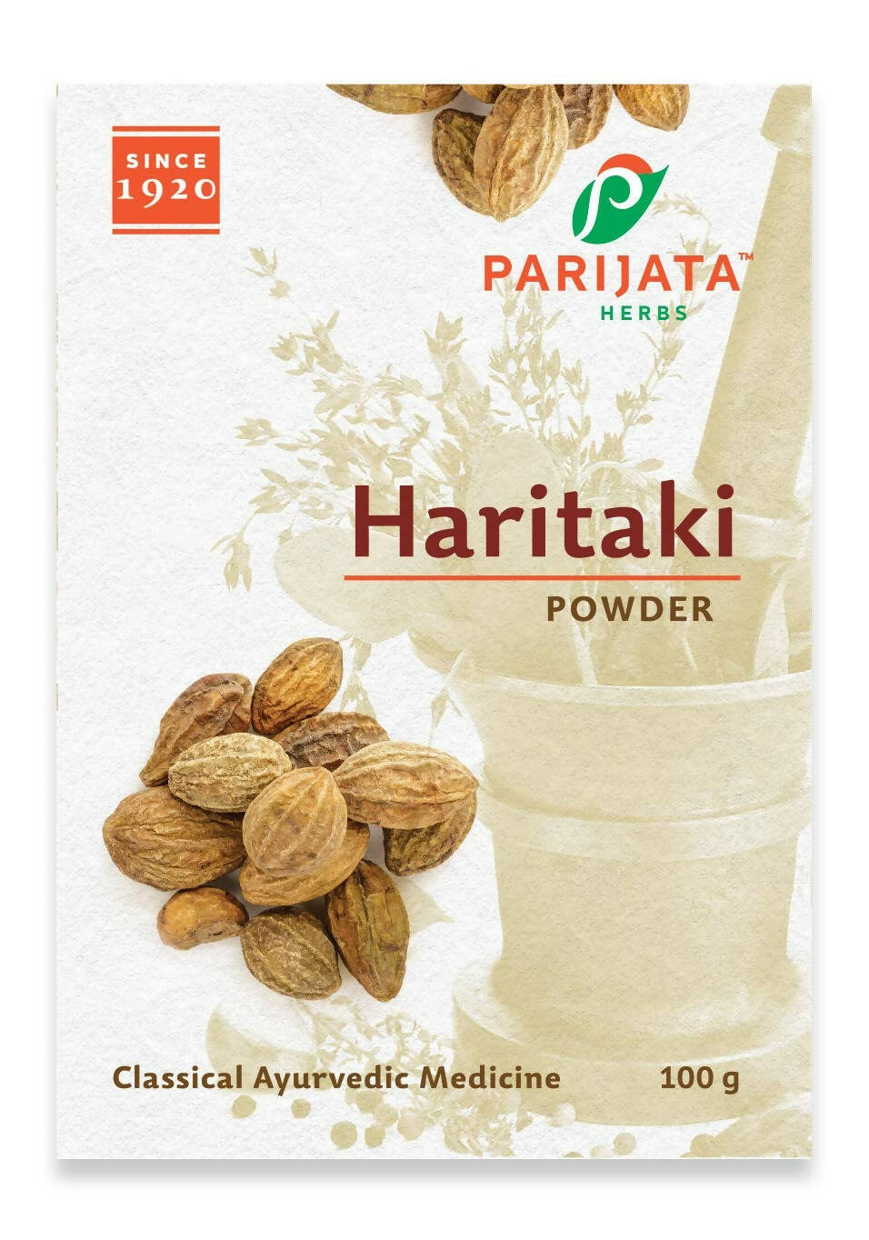 Image 1 of 100 gm for the product Parijata Herbs Haritaki Powder