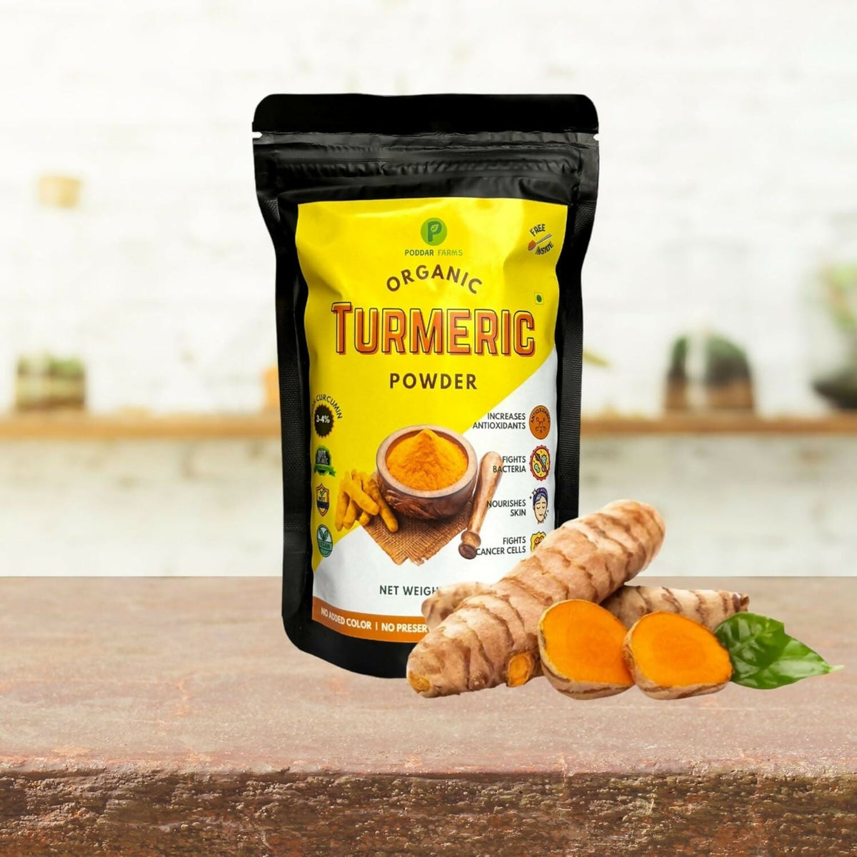 Image 2 of Poddar Farms Premium Organic Turmeric Powder