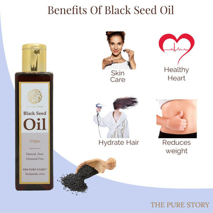 Image 3 of The Pure Story Black Seed Hair Oil - Pure And Natural