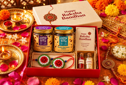 Image 1 of Gift Hamper for the product Happy Bites Rakhi Gift Hamper – Joyful Indulgence