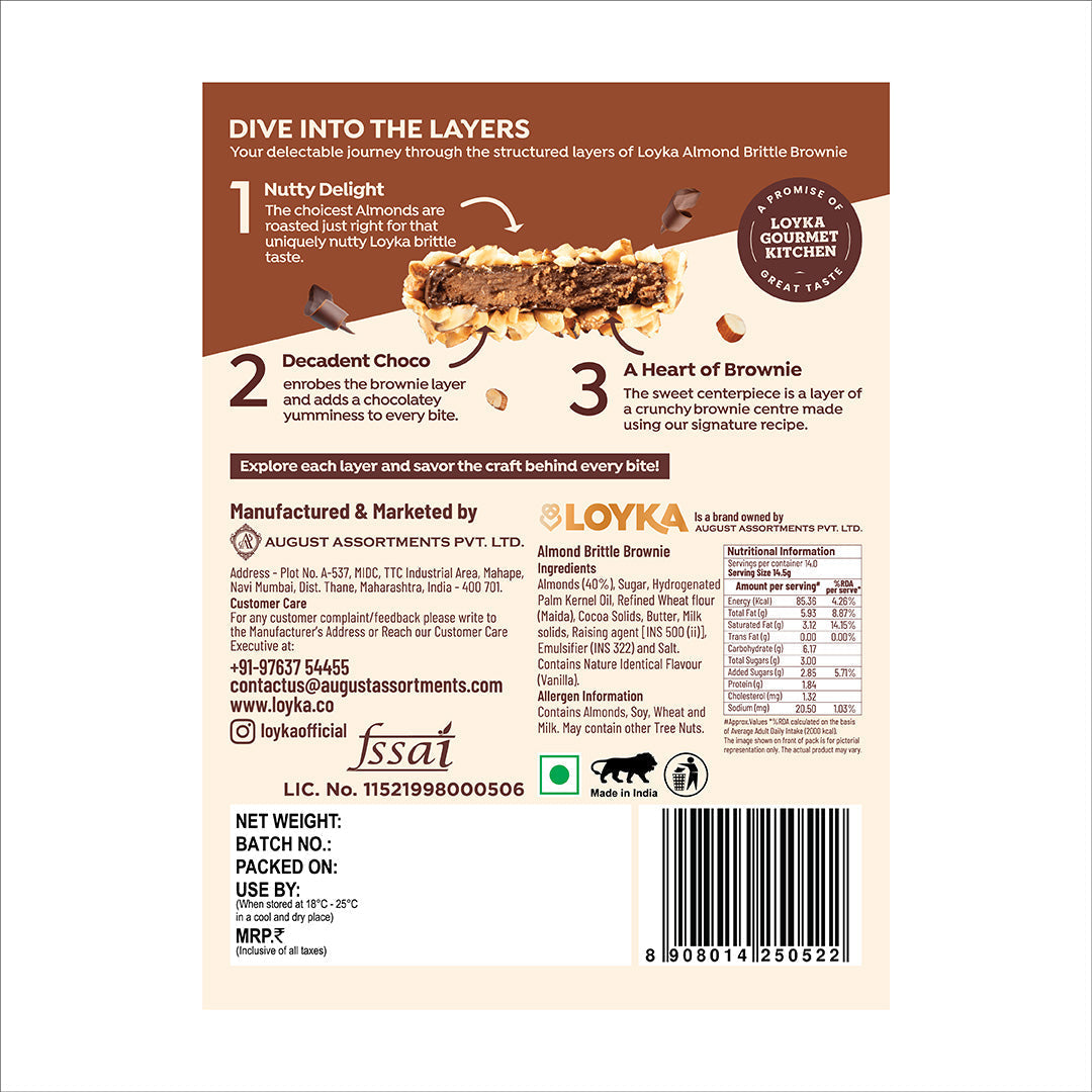 Image 5 of Loyka Almond Brittle Brownie 14 Pcs Box