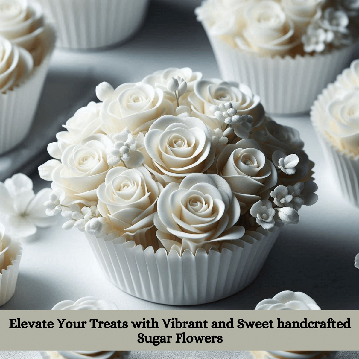 Image 8 of Confect White | Edible Sugar Flowers