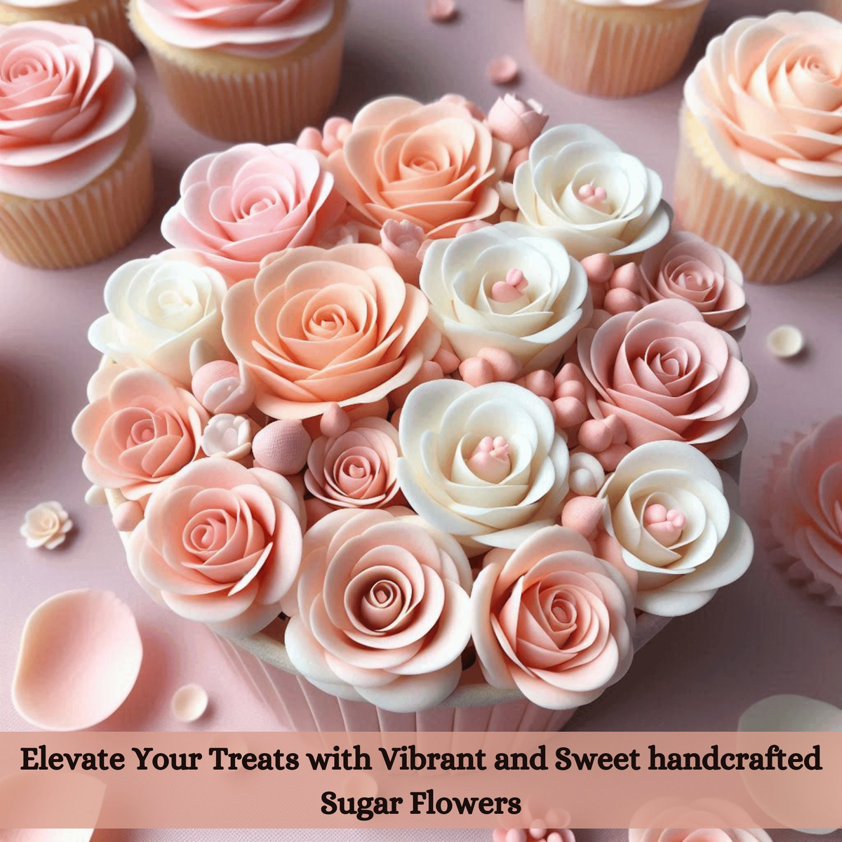 Image 8 of Confect Ombre- 3 | Edible Sugar Roses Topper