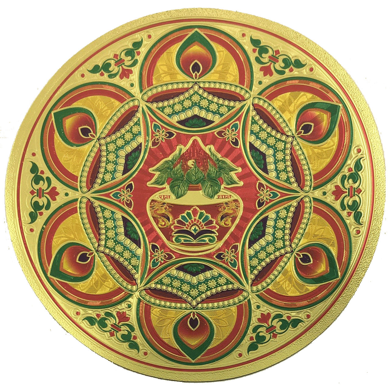 Buy Stickerbazaar Micro Golden Embossing Rangoli Stickers Online at ...