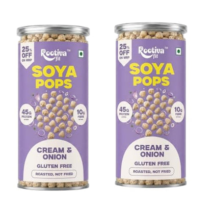 Image 8 of Cream & Onion / 120 g (Pack of 2) for the product ROOTIVAFIT Soya Pops