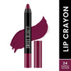Image 1 of 3.5 gm for the product Swiss Beauty Matte Long Lasting Stay Maxx Lip Crayon Lipstick Matte Finish - Purple Villain