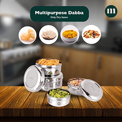 Image 5 of MARU Fridge Storage Containers Stainless Steel set of 4 (250ml, 450ml, 600ml, 850ml)