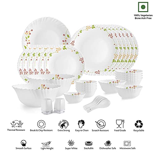 Image 8 of CELLO Secret Garden Dazzle Series Opalware Dinner Set