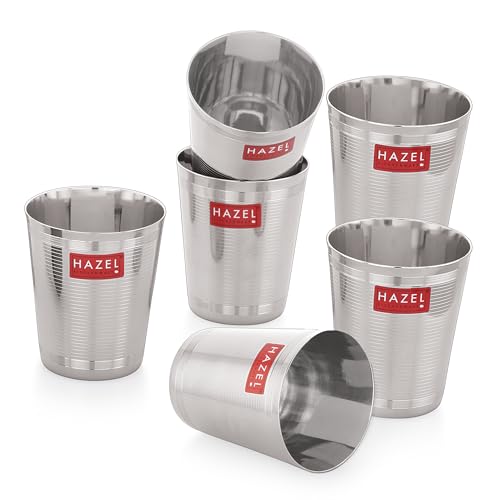 Image 15 of Set of 6 / Water Glass, 350 ML for the product HAZEL Stainless Steel Glasses